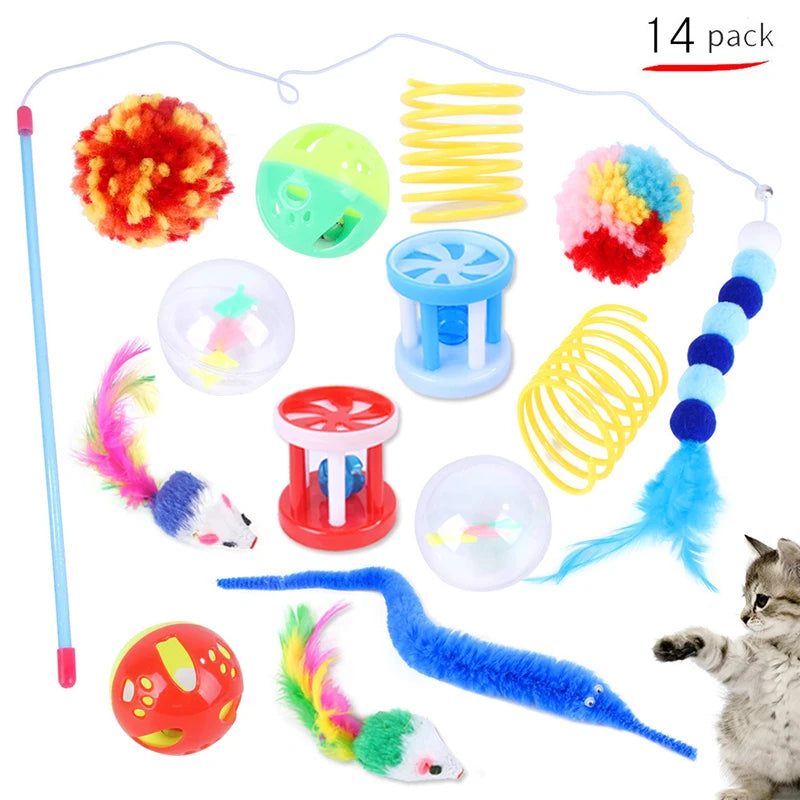 Cat Toy Variety Set — Wands, Balls & More