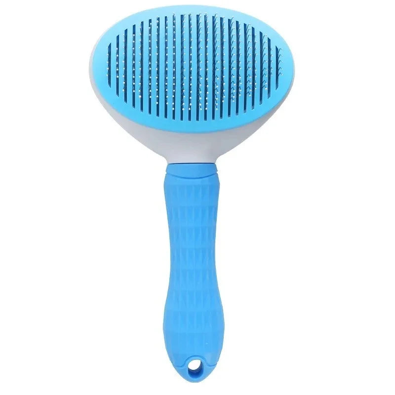 Self-Cleaning Pet Brush — One-Click Hair Release
