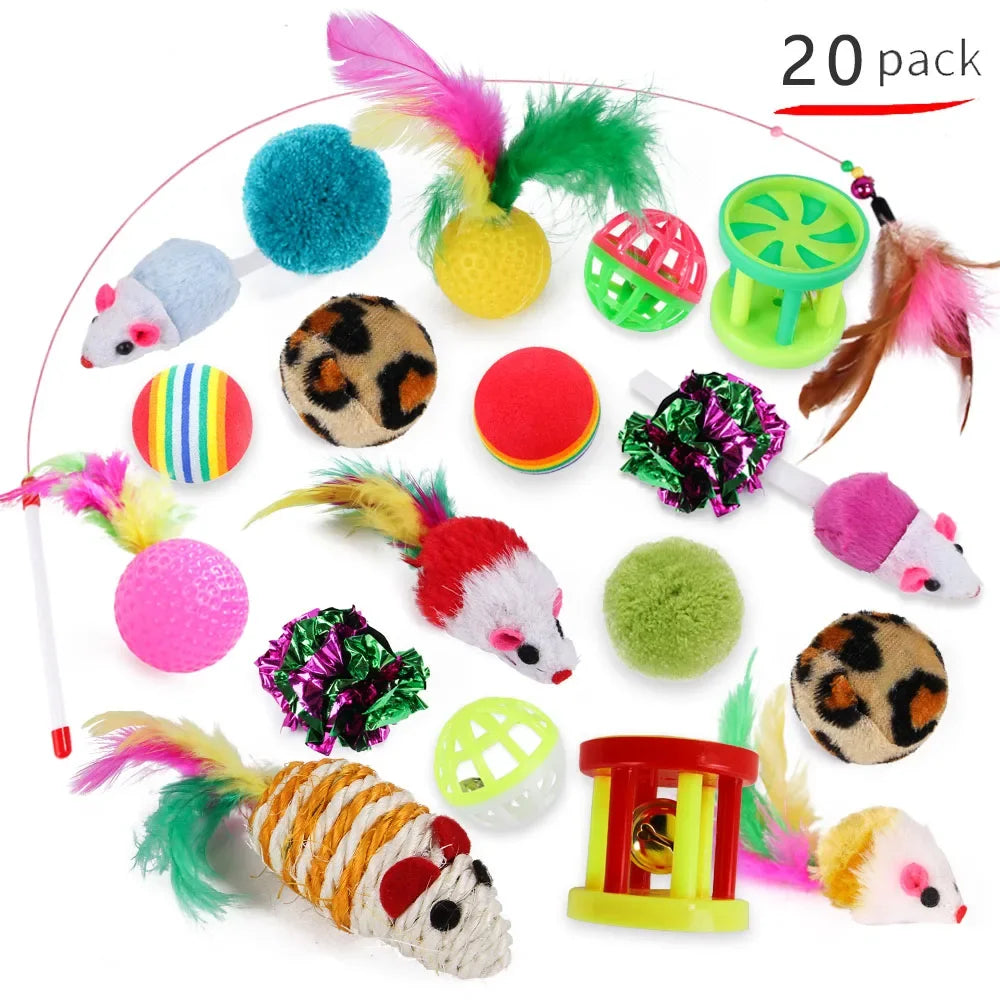 Cat Toy Variety Set — Wands, Balls & More