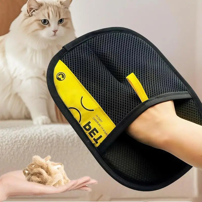Pet Grooming Gloves — Electrostatic Lint Remover
