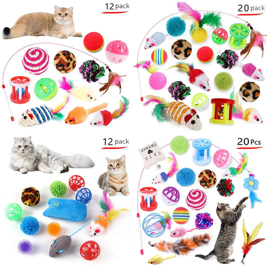 Cat Toy Variety Set — Wands, Balls & More