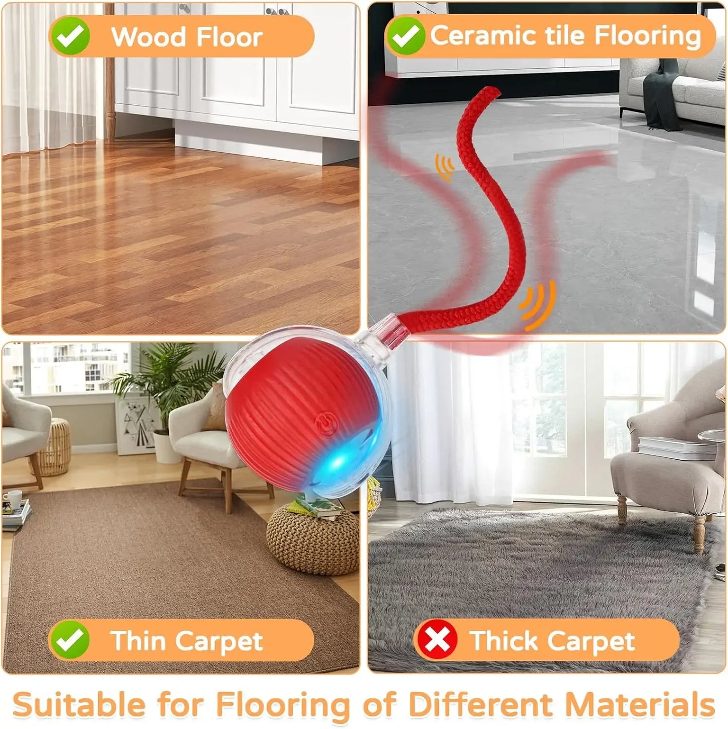 Interactive Rolling Ball — Smart Pet Toy
