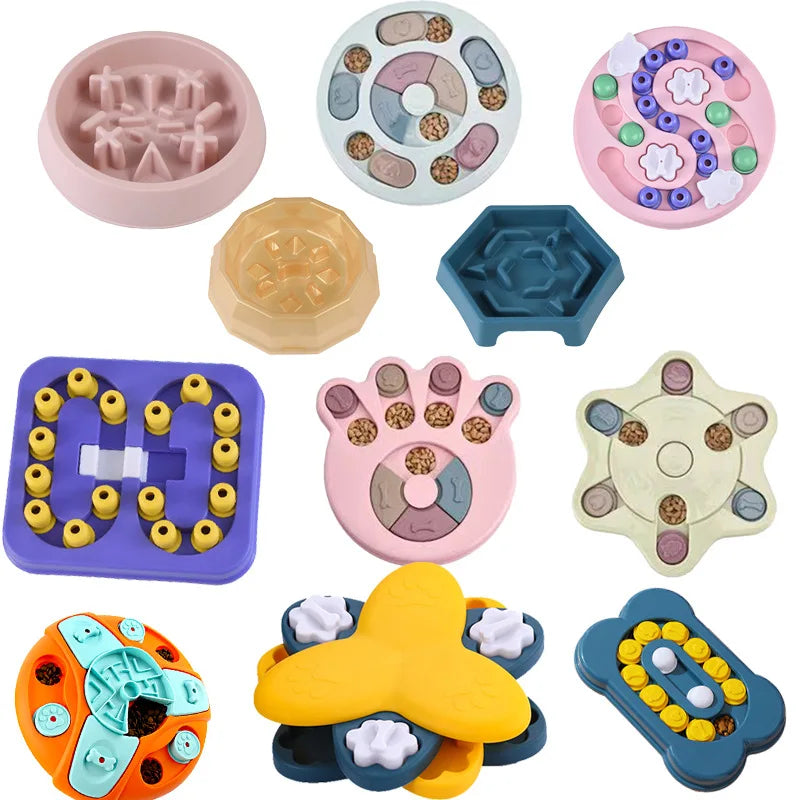 Dog Puzzle Feeder — Slow Feed & IQ Bowl