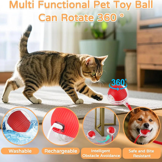 Interactive Rolling Ball — Smart Pet Toy